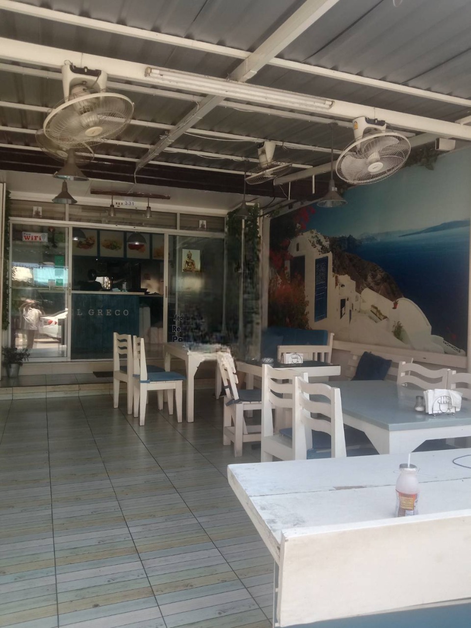 el greco, greek restaurant in pattaya, inside