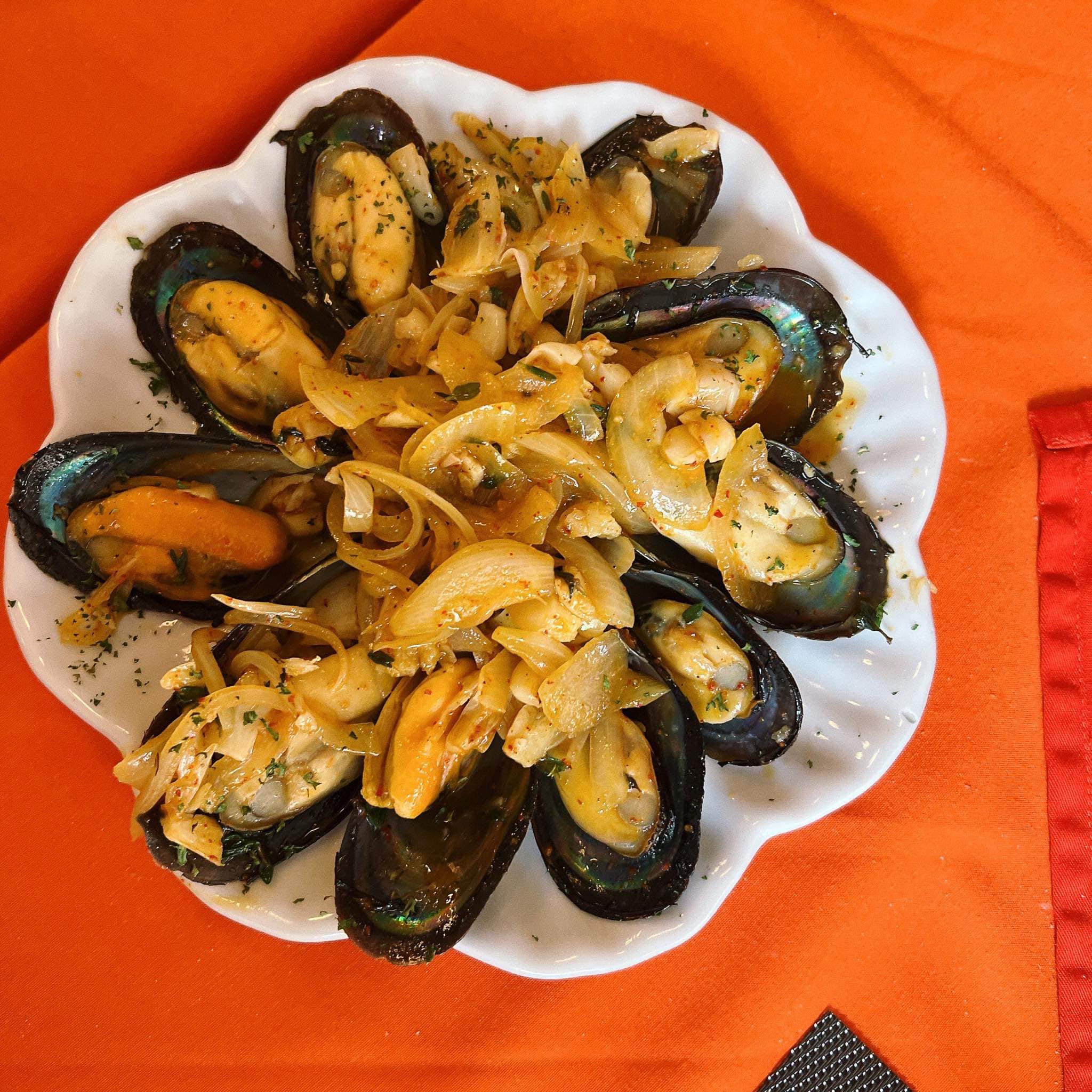 restaurant la mesa starter mussel dish
