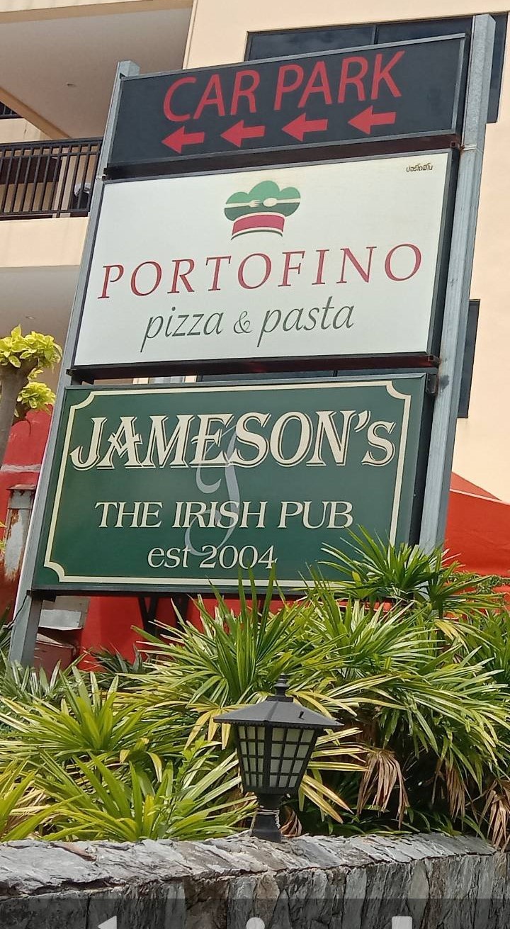 Portofino pizza & pasta pattaya, sign