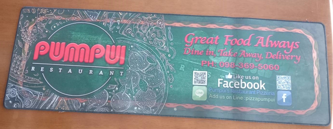 Pumpui pizza restaurant in soi countryclub Pattaya, beer map