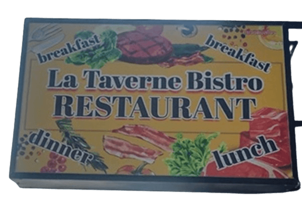La Taverne  Bistro restaurant, Pattaya soi Khao Talo, sign