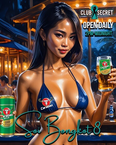 Secret Club Pattaya, publicity German beers