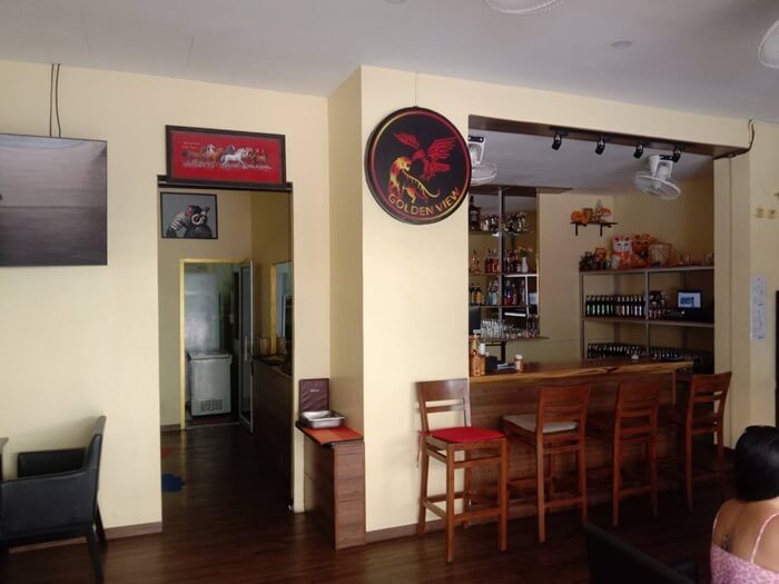 Golden view, guesthouse, restaurant and bar in Jomtien Pattaya, bar