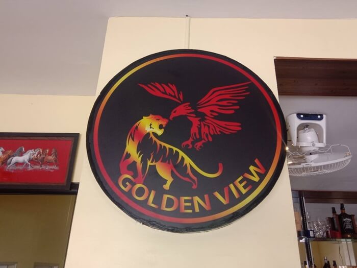 Golden view, guesthouse, restaurant and bar in Jomtien Pattaya, house logo