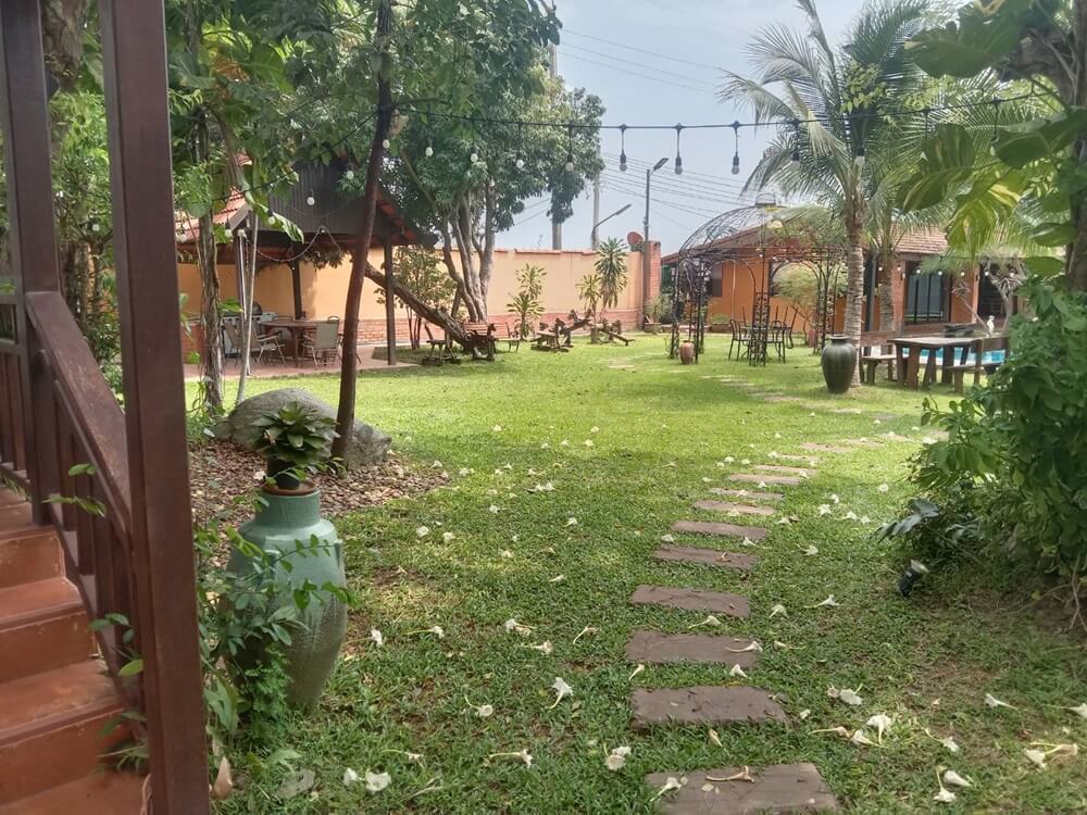 Terracotta restaurant & bike stop cafe in Pattaya,  green view