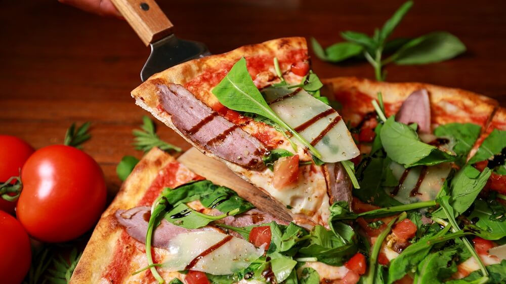 Marco's restaurant and pizzeria in Jomtien Pattaya, slice of pizza