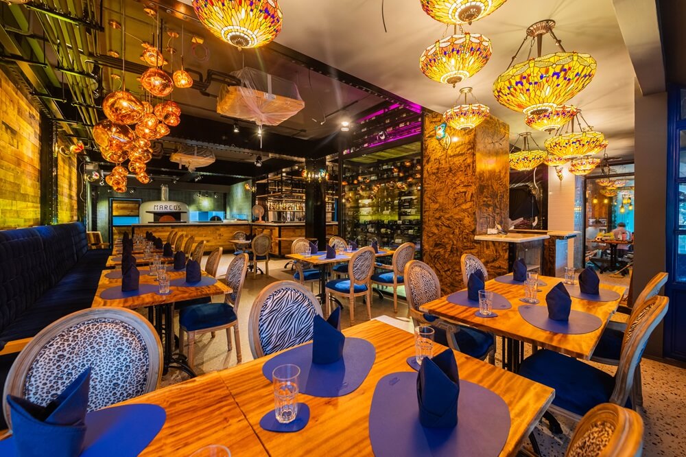 Marco's restaurant and pizzeria in Jomtien Pattaya, restaurant view