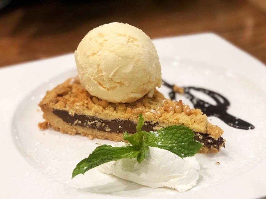Sicily Italian restaurant, Maprachan lake Pattaya, a lovely Italian dessert