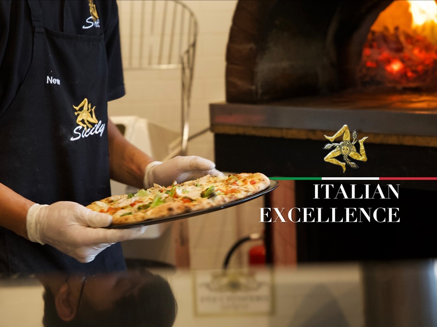 Sicily Italian restaurant, Maprachan lake Pattaya, serving delicious pizza