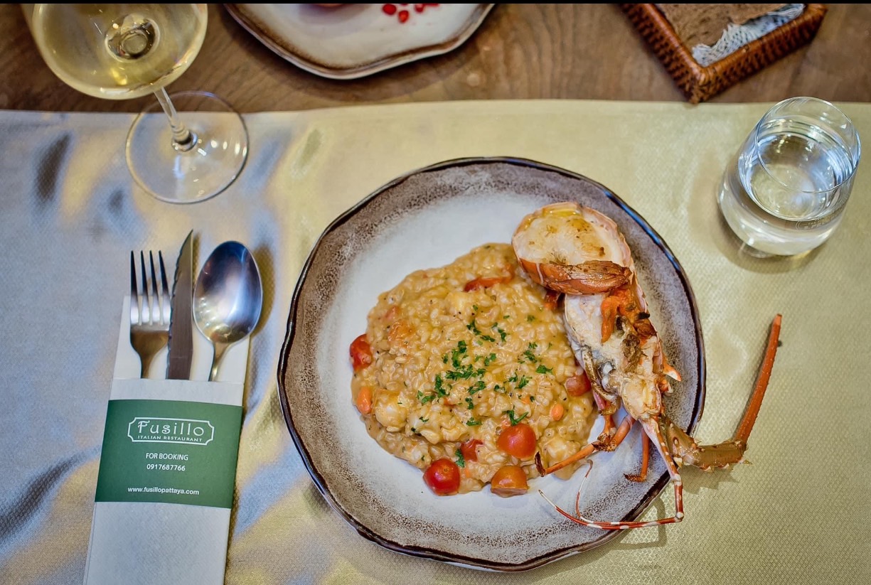Fusillo, Italian Restaurant, Na Kluea 18, Pattaya, risotto lobster