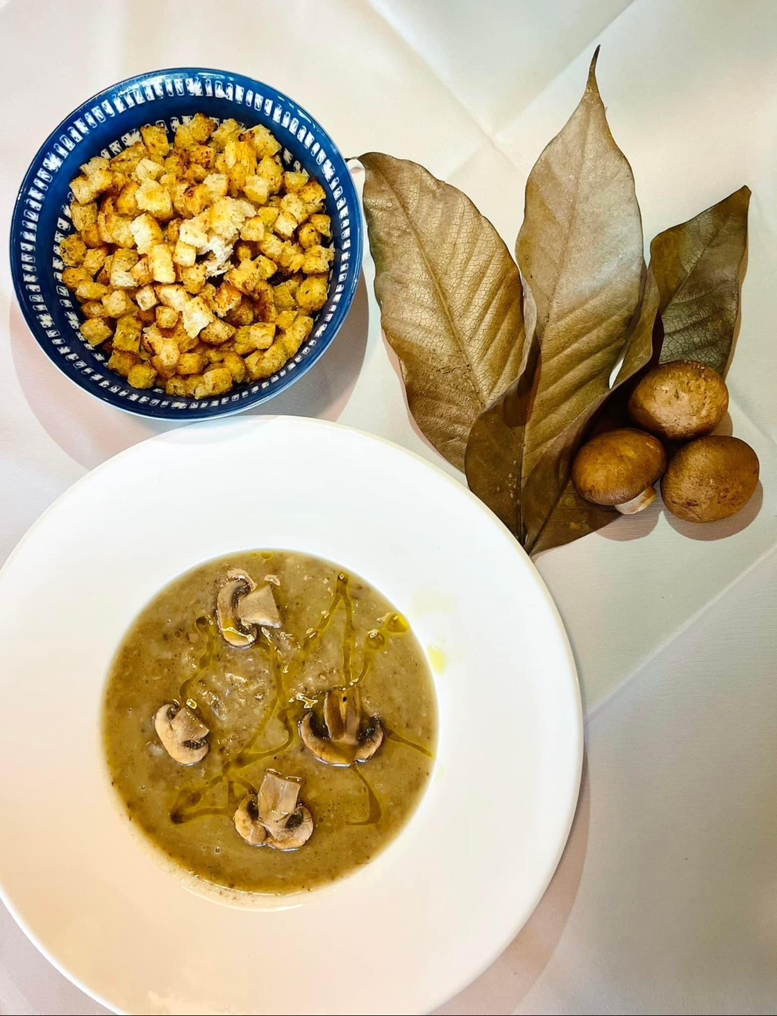 Fusillo, Italian Restaurant, Na Kluea 18, Pattaya, mashroom soup