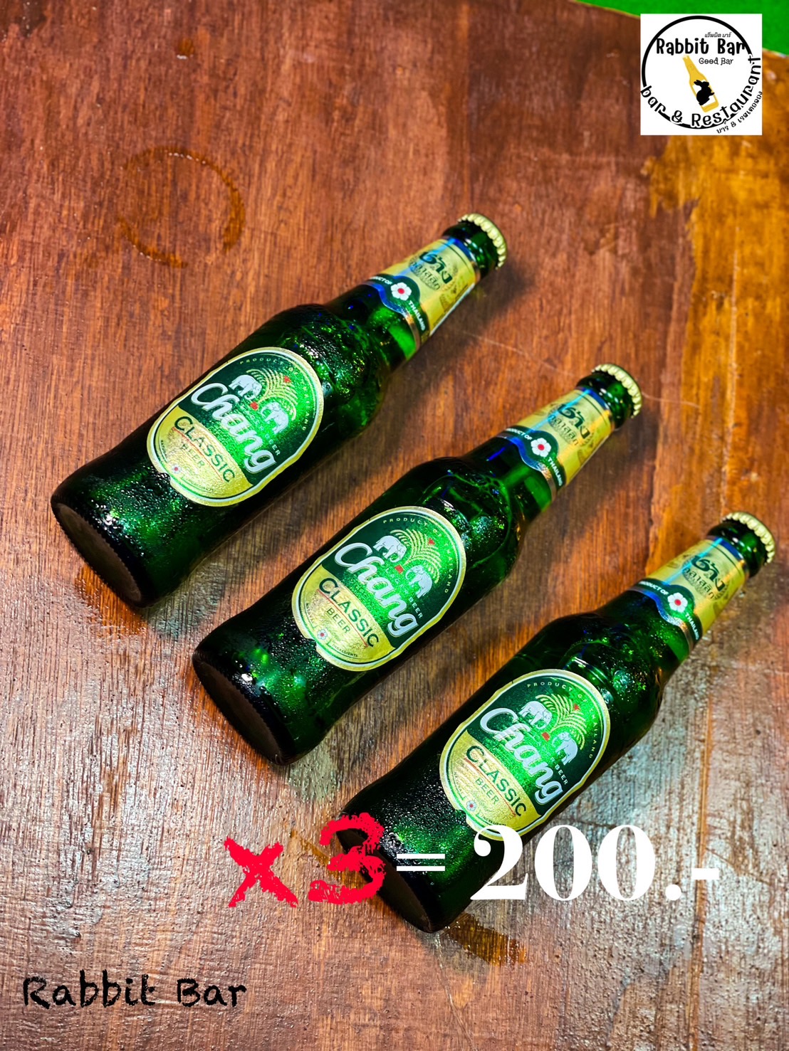 Rabbit Bar, Bongkoch, Pattaya, promotion Chang