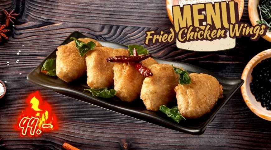 Rabbit Bar, Bongkoch, Pattaya, fried chicken wings