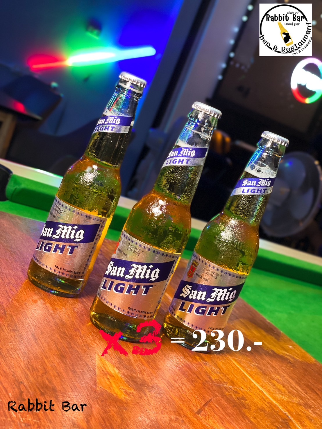Rabbit Bar, Bongkoch, Pattaya, promotion San Miguel