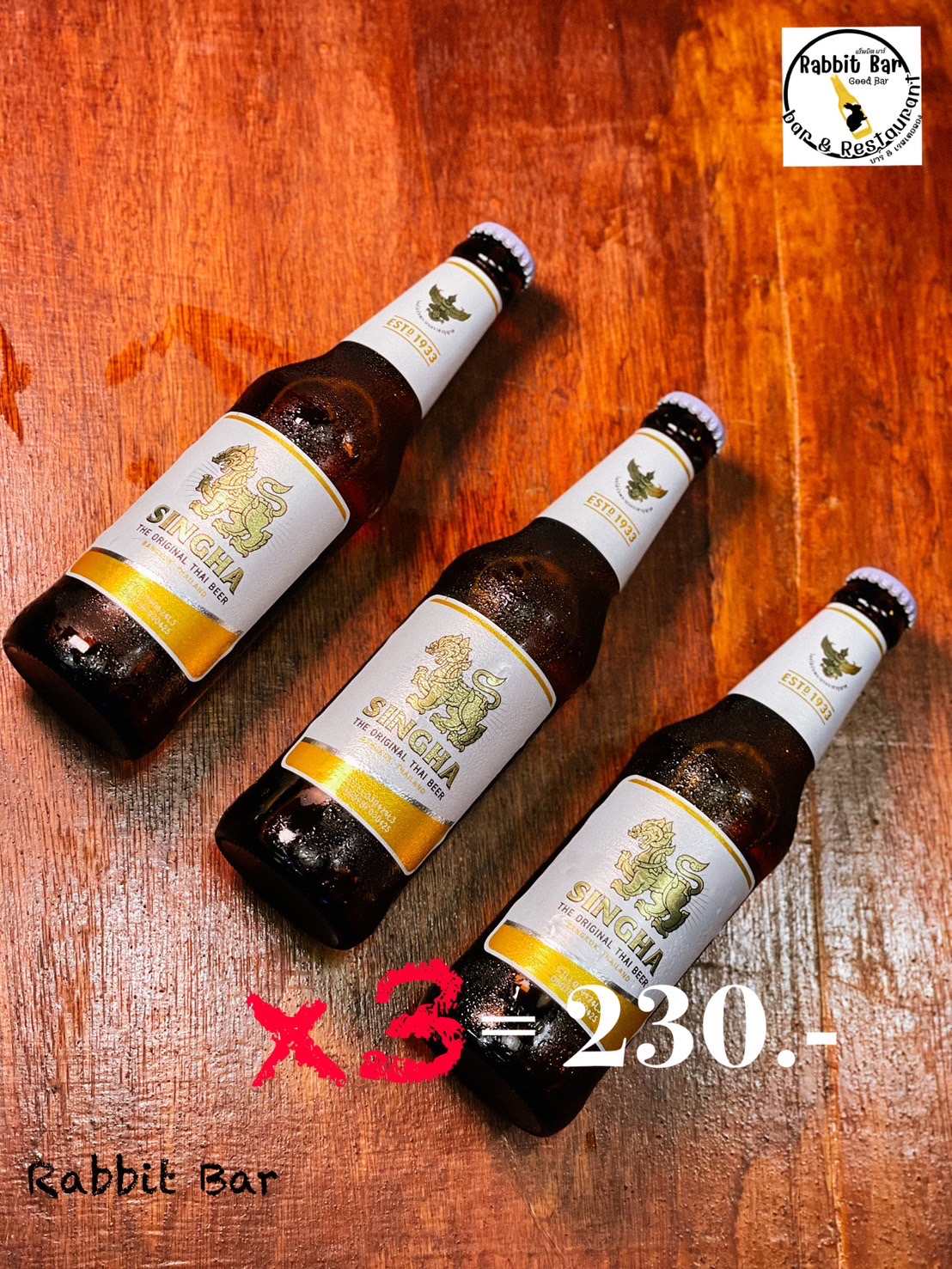 Rabbit Bar, Bongkoch, Pattaya, promotion Singha