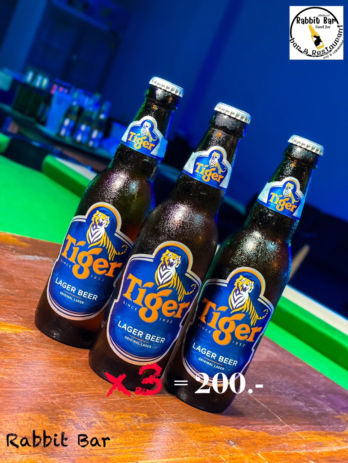 Rabbit Bar, Bongkoch, Pattaya, promotion Tiger