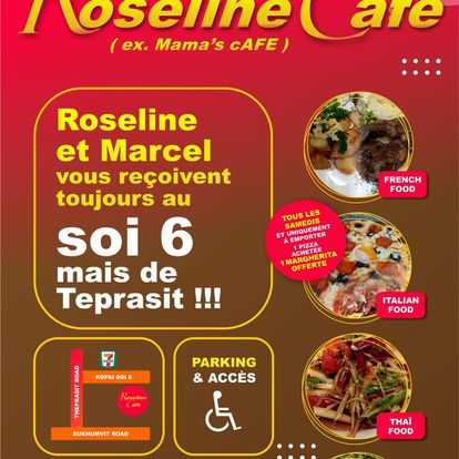 Roseline Cafe, Restaurant, Soi Kophai, Pattaya, proote restaurants