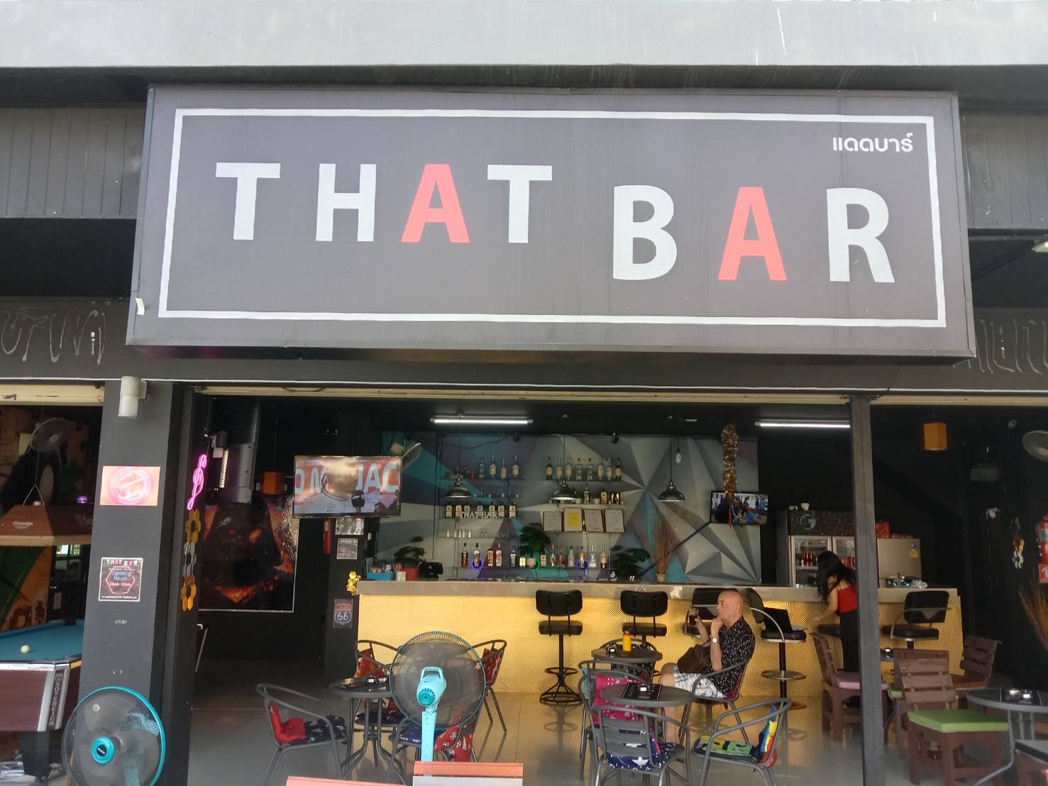 THAT BAR, Darkside, Pattaya, bar sign