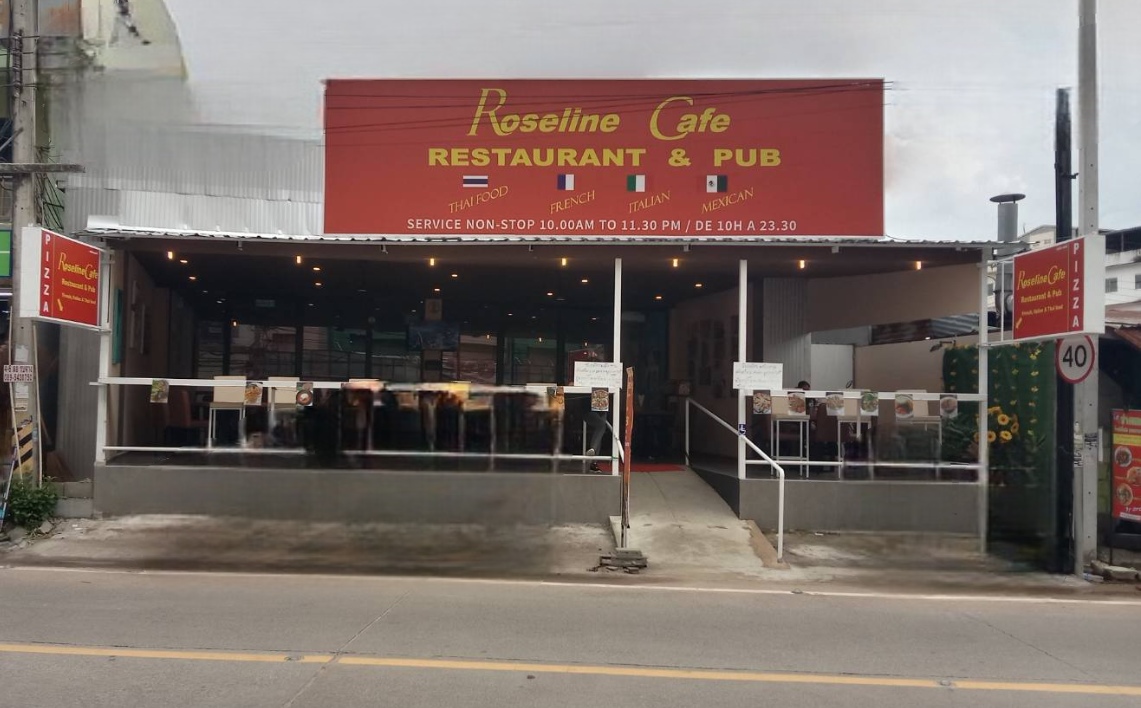 Roseline Cafe, Restaurant, Soi Kophai, Pattaya, frontside view