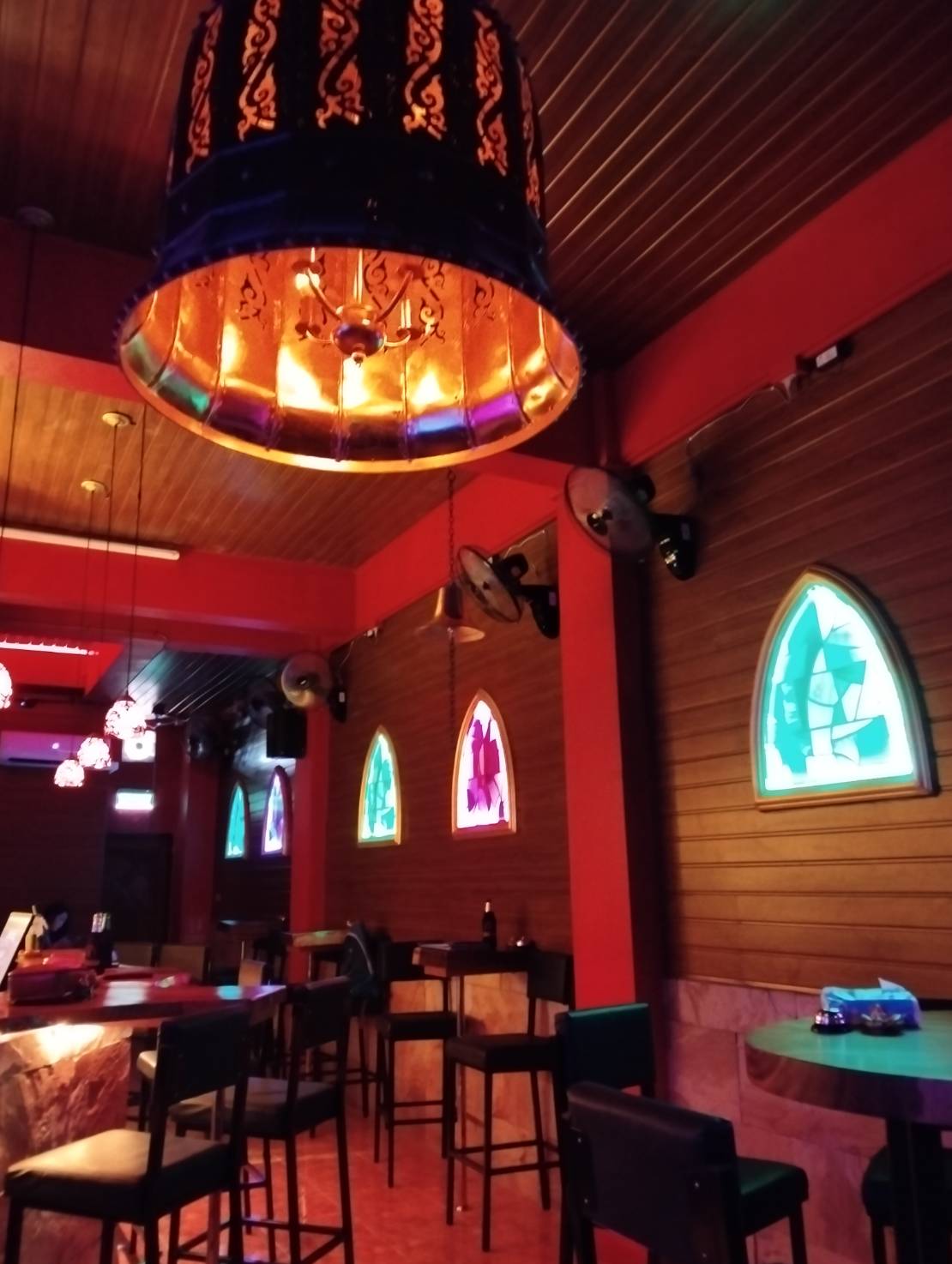 The Chapel, Gentlemen's Club, Pattaya, inside the club