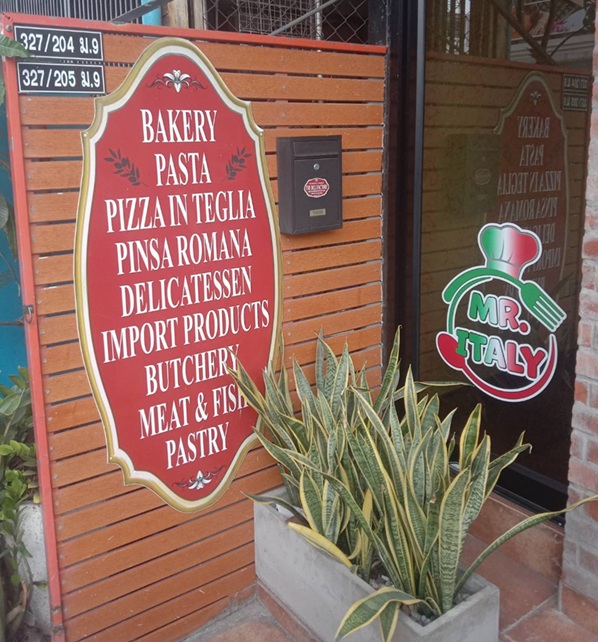 M. Italy, delicatessen, baker and butcher in the Italian restaurant in Soi Bongkoch Pattaya