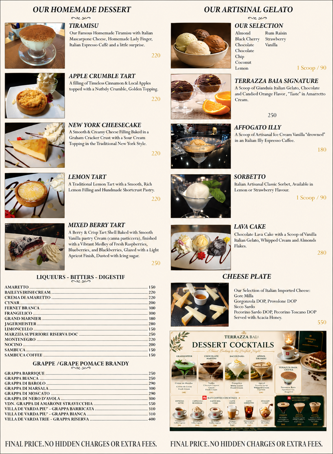 Terrazza Baia - Dessert menu - Page 2