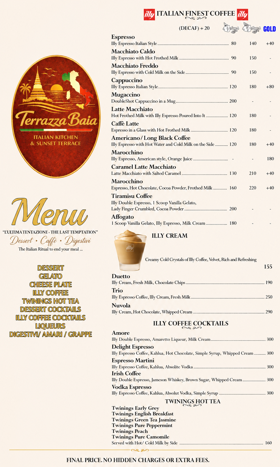 Terrazza Baia - Dessert menu - Page 3