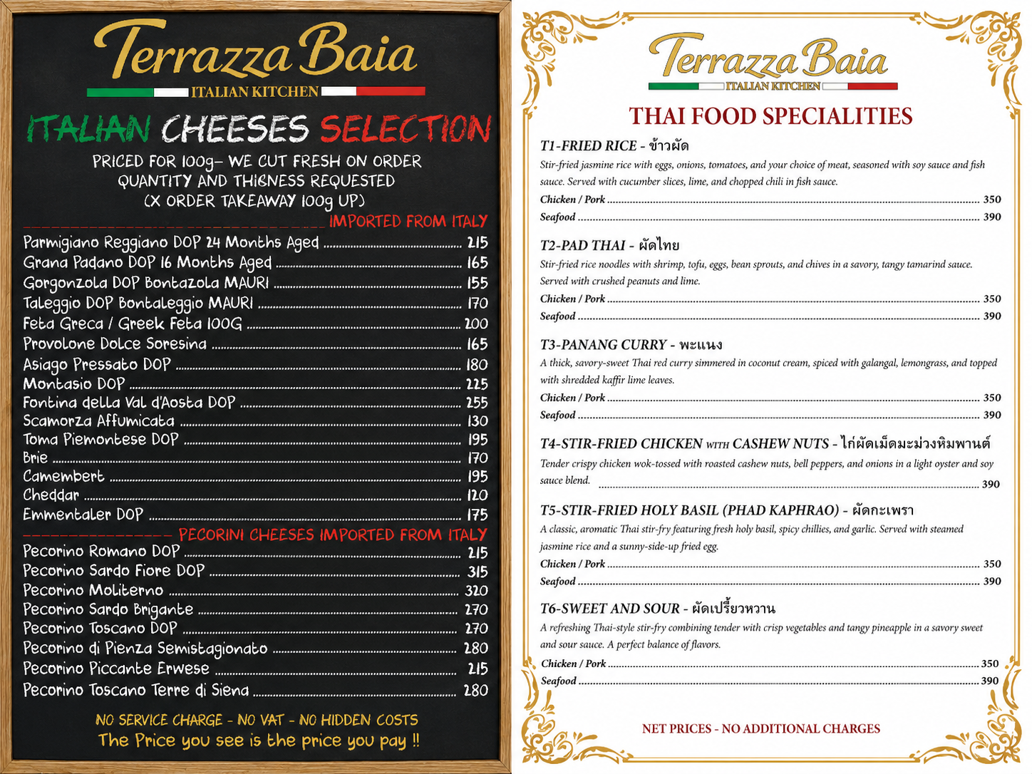 Terrazza Baia - Food menu - Page 9
