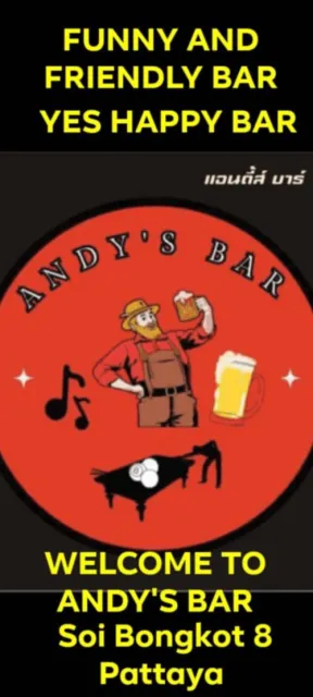 ANDY'S BAR, Soi Bongkoch 8, Pattaya, banner