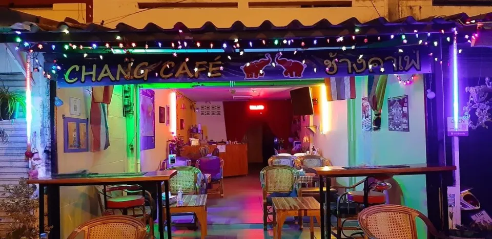 Chang cafe at evening