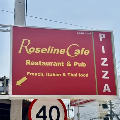 Roseline Cafe, Restaurant, Soi Kophai, Pattaya, restaurant sign