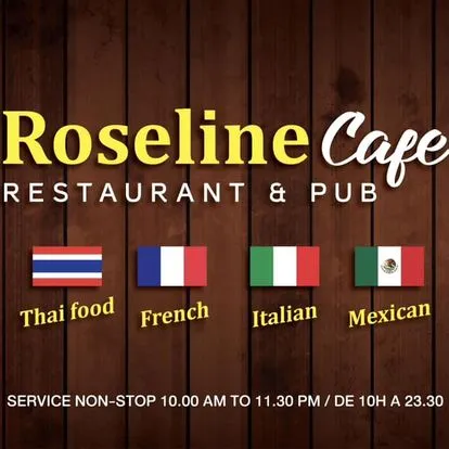 Roseline Cafe, Restaurant, Soi Kophai, Pattaya, restaurant advertisements