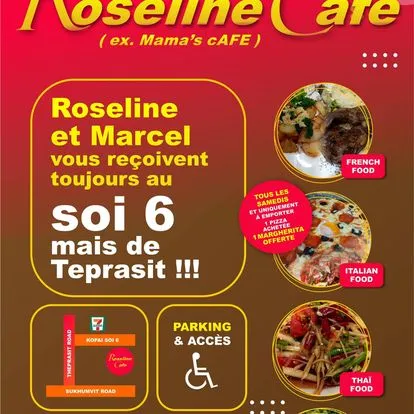 Roseline Cafe, Restaurant, Soi Kophai, Pattaya, proote restaurants