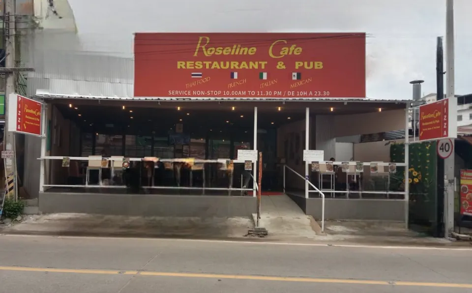 Roseline Cafe, Restaurant, Soi Kophai, Pattaya, frontside view