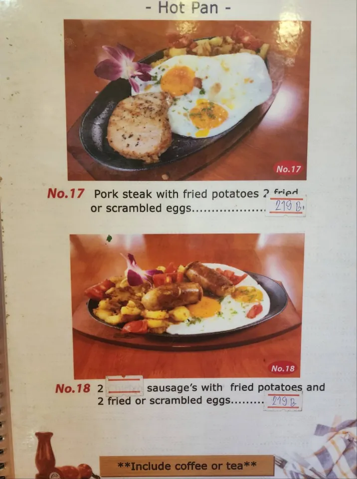 Holland Tulip Bakery, Siam Country Club, Pattaya, menu 7
