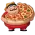 Pumpui pizza restaurant in soi countryclub Pattaya, mascotte fat pizza man