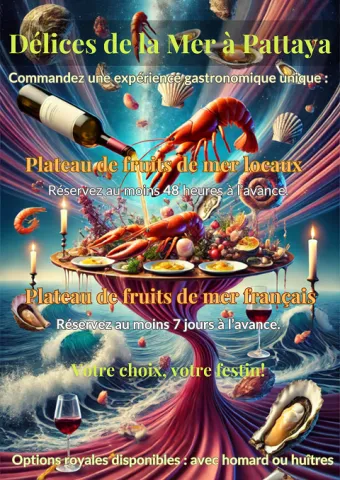 restaurant le bordeaux pattaya, promotion seafood platters