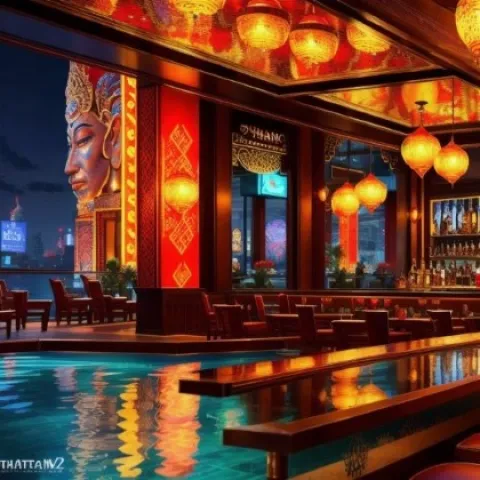 custom ai art created in favor of Yummy's bar and restaurant in Pattaya Jomtien Thailand