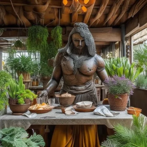 restaurant la mesa, an ai created impresive art for their listing on pattayabiz.site