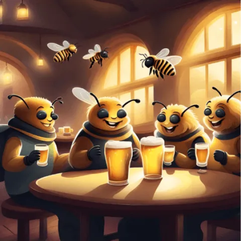 B.Bee.S bar and tapas in jomtien Thailand ai art