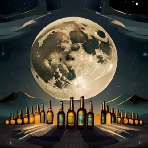 Full Moon Bar darkside Pattaya, custom ai art