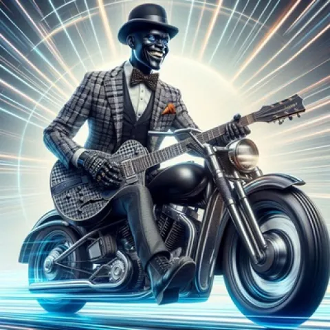 Bo Diddley’s Dark Side Pattay, custom ai